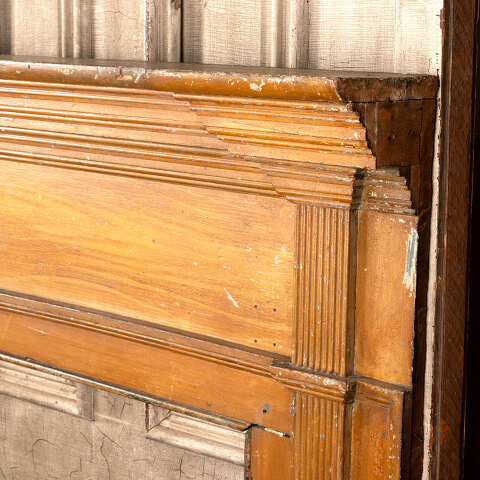 #52160 Salvaged Antique Wood Fireplace Mantel image 5