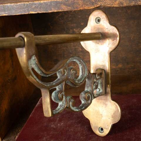 #52175 7" Ornate Antique Solid Brass Plant Hook image 3
