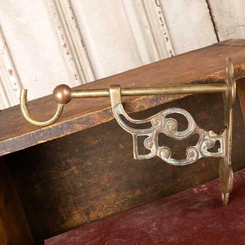 #52175 7" Ornate Antique Solid Brass Plant Hook image 5