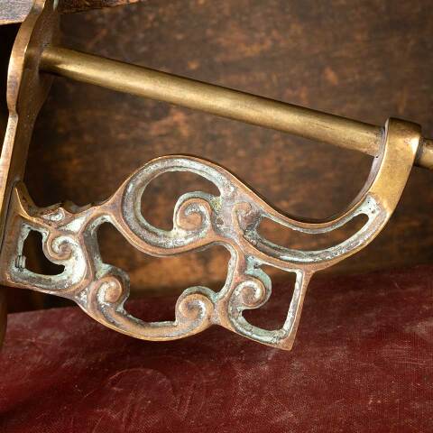 #52175 7" Ornate Antique Solid Brass Plant Hook image 7