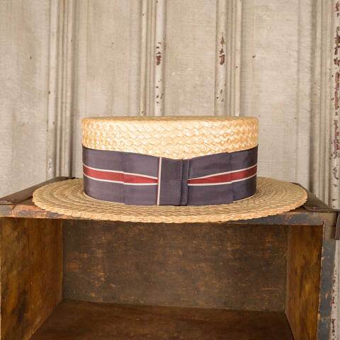 #52216 Antique HOPKINS BALTIMORE Straw Hat image 4