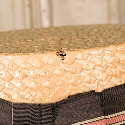 #52217 Antique HOPKINS BALTIMORE Straw Hat image 4