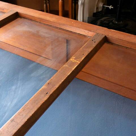 #52229 Antique Glass Display Cabinet w/ Hinged Lid image 6