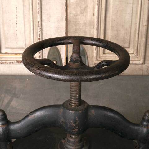 #52244 Antique Cast Iron Manual Turn Book Press image 3