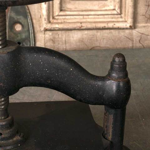 #52244 Antique Cast Iron Manual Turn Book Press image 6