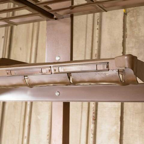 #52249 Vintage Metal Office Valet Coat & Hat Rack image 3