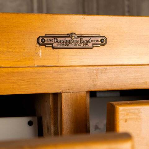 #52257 Vintage 60 Drawer Library Card Catalog Unit image 3