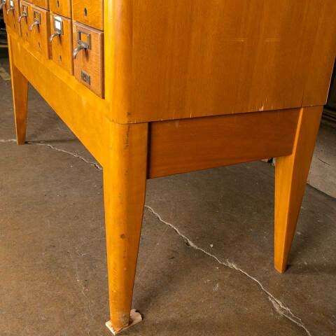 #52257 Vintage 60 Drawer Library Card Catalog Unit image 5