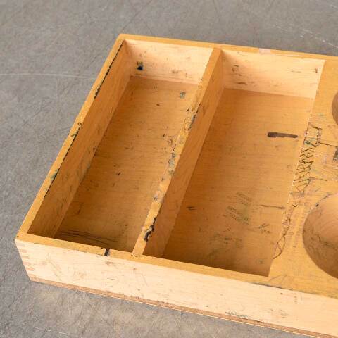 #52292 Vintage Wood Sorting Tray Organizer image 2