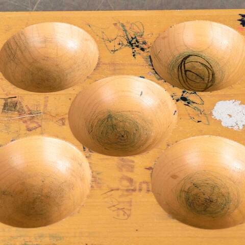 #52292 Vintage Wood Sorting Tray Organizer image 3