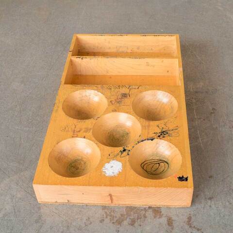 #52292 Vintage Wood Sorting Tray Organizer image 4