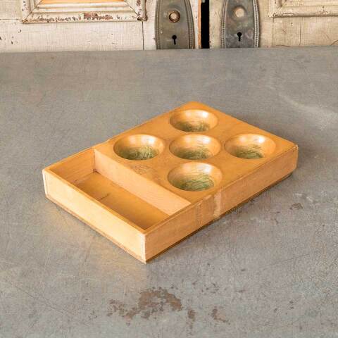 #52292 Vintage Wood Sorting Tray Organizer image 5