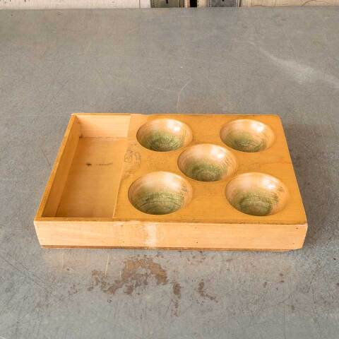 #52292 Vintage Wood Sorting Tray Organizer image 7