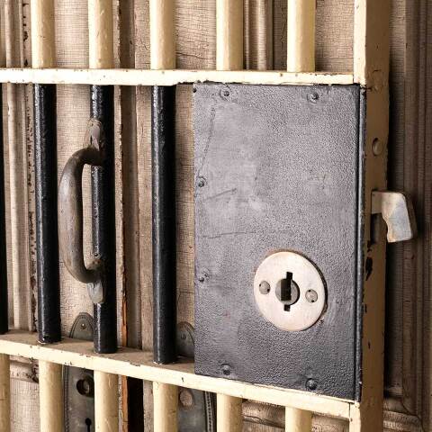 #52324 25x74 Ohio State Penitentiary Jail Cell Door image 4