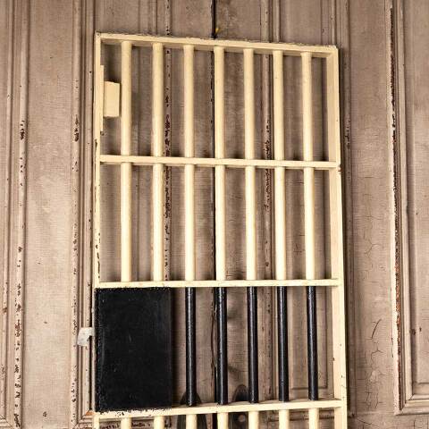 #52324 25x74 Ohio State Penitentiary Jail Cell Door image 6