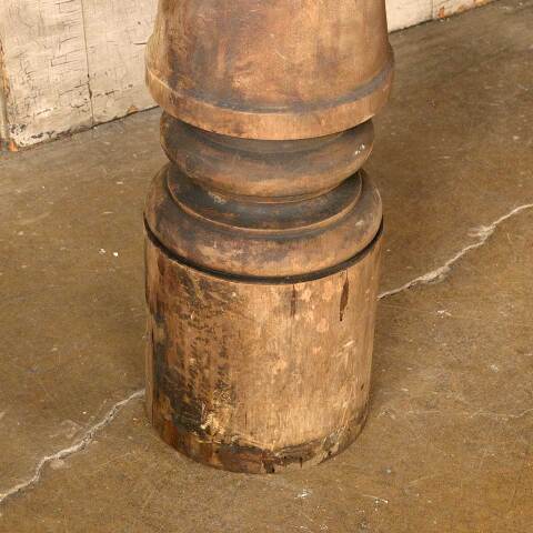 #52391 Salvaged Antique Turned Wood Newel Post image 3