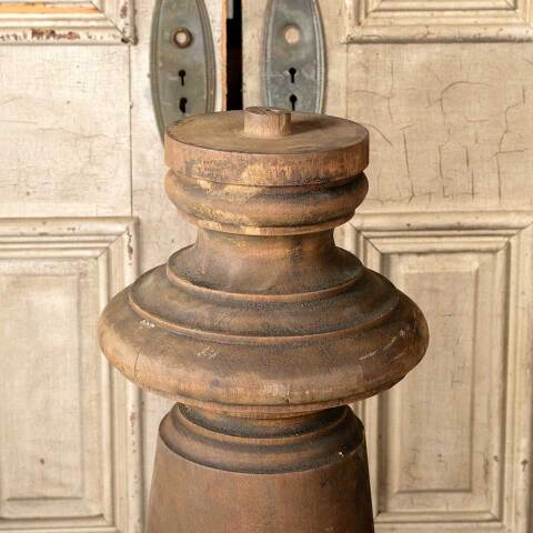 #52391 Salvaged Antique Turned Wood Newel Post image 5