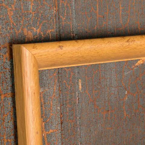 #52407 38x50 Salvaged Oak Wood Trim Frame image 2
