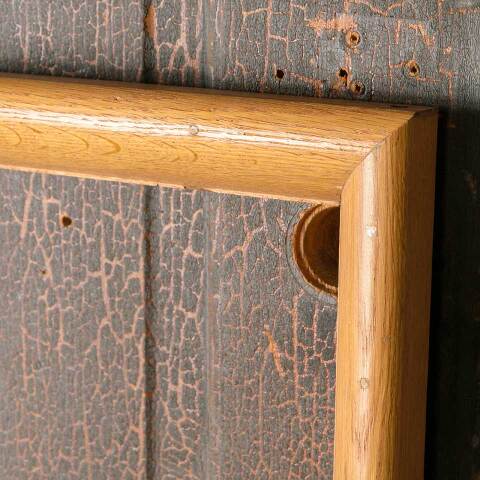 #52407 38x50 Salvaged Oak Wood Trim Frame image 4