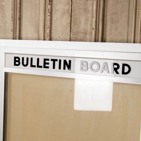 #52408 36x48 Metal Bulletin Board Wall Cabinet image 3