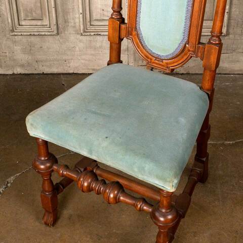 #52412 Antique Carved Wood Parlor Chair image 3