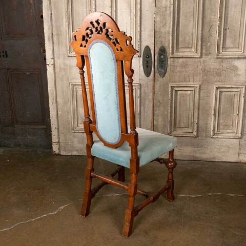 #52412 Antique Carved Wood Parlor Chair image 7
