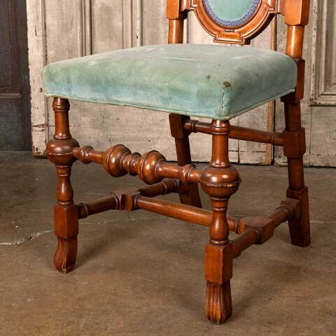 #52413 Antique Carved Wood Parlor Chair image 3