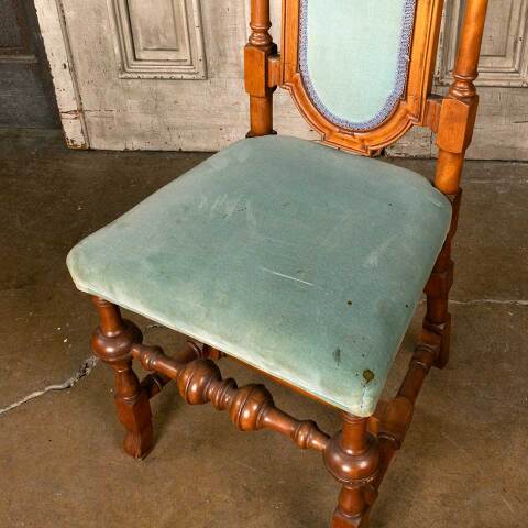 #52413 Antique Carved Wood Parlor Chair image 4