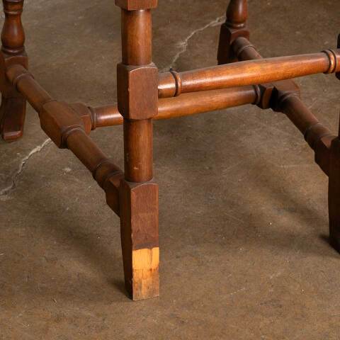 #52413 Antique Carved Wood Parlor Chair image 8