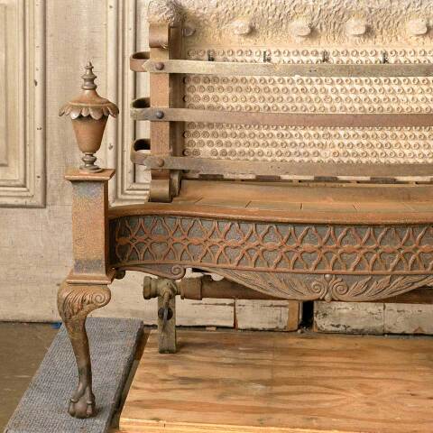 #52416 Salvaged Antique Gas Fireplace Insert image 2