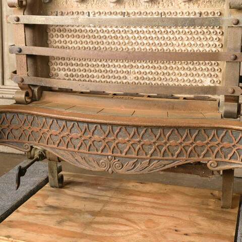 #52416 Salvaged Antique Gas Fireplace Insert image 4