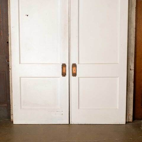 #52445 65x84 Antique 2 Panel Wood Pocket Doors image 7