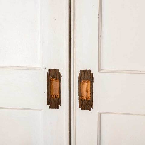 #52445 65x84 Antique 2 Panel Wood Pocket Doors image 8