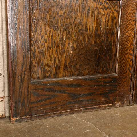 #52446 65x84 Antique Oak 2 Panel Pocket Doors image 4