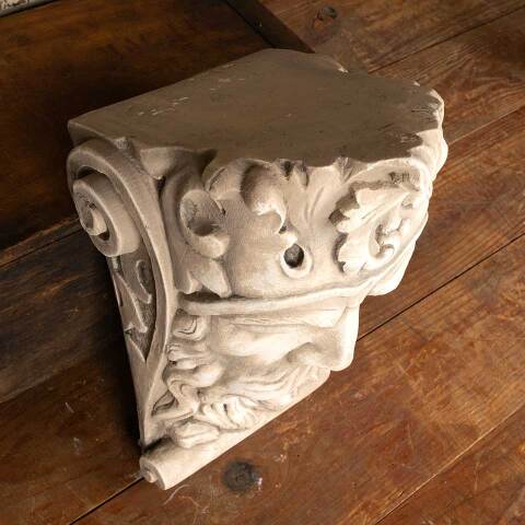 #52456 Cast Plaster Bearded King's Head Corbel image 3