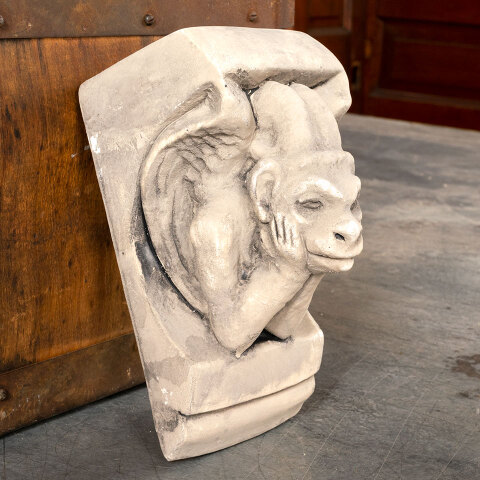 #52462 Cast Plaster Notre Dame Gargoyle Bracket image 3
