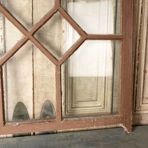 #52482 34x33 Salvaged Antique Divided Lite Window image 7