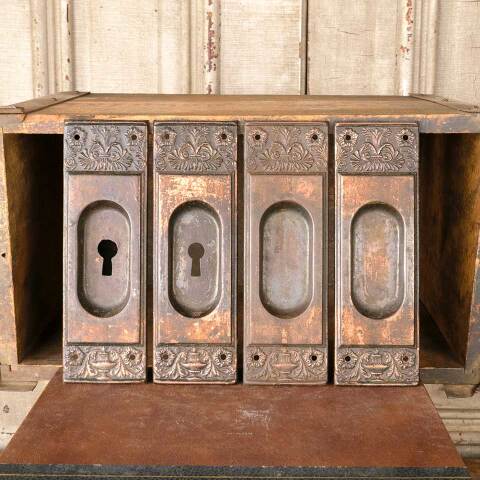 #52487 Antique Pocket Door Hardware Pull Handles image 3