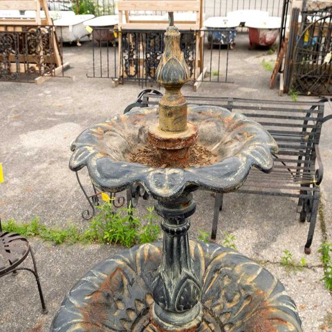 #52490 60x63 Ornate Cast Iron Garden Fountain image 4