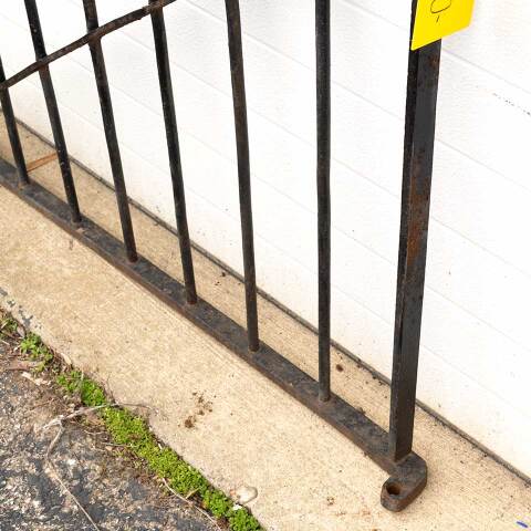 #52491 37x35 Antique Wrought Iron Garden Gate image 4