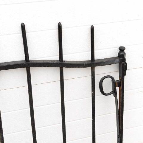 #52491 37x35 Antique Wrought Iron Garden Gate image 8