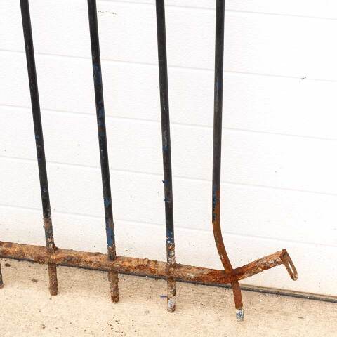 #52493 Salvaged Wrought Iron Garden Fencing image 2