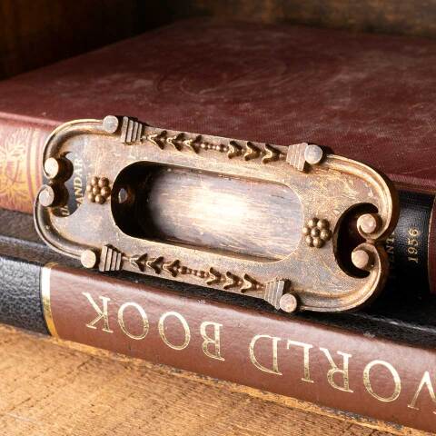 #52511 Antique Bronze Window Sash Lift Hardware image 3