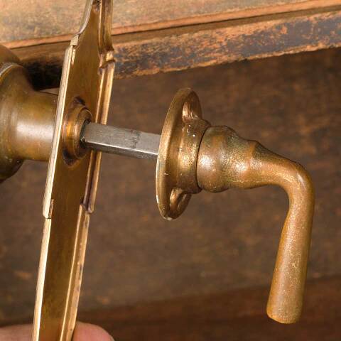 #52515 Antique Doorknob & Lever Hardware Set image 4