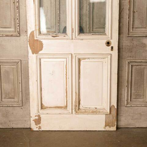 #52519 32x79 Salvaged Antique 2 Lite Entry Door image 3