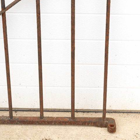 #52520 37x35 Antique Wrought Iron Garden Gate image 3