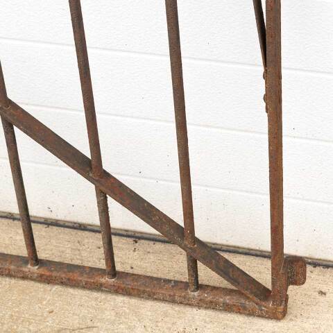 #52520 37x35 Antique Wrought Iron Garden Gate image 6