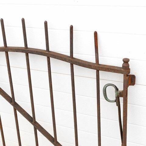 #52520 37x35 Antique Wrought Iron Garden Gate image 7