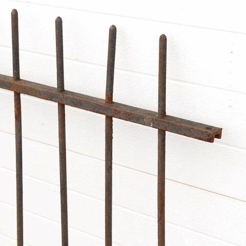 #52521 Salvaged Antique Wrought Iron Garden Fence image 3