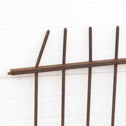 #52521 Salvaged Antique Wrought Iron Garden Fence image 6